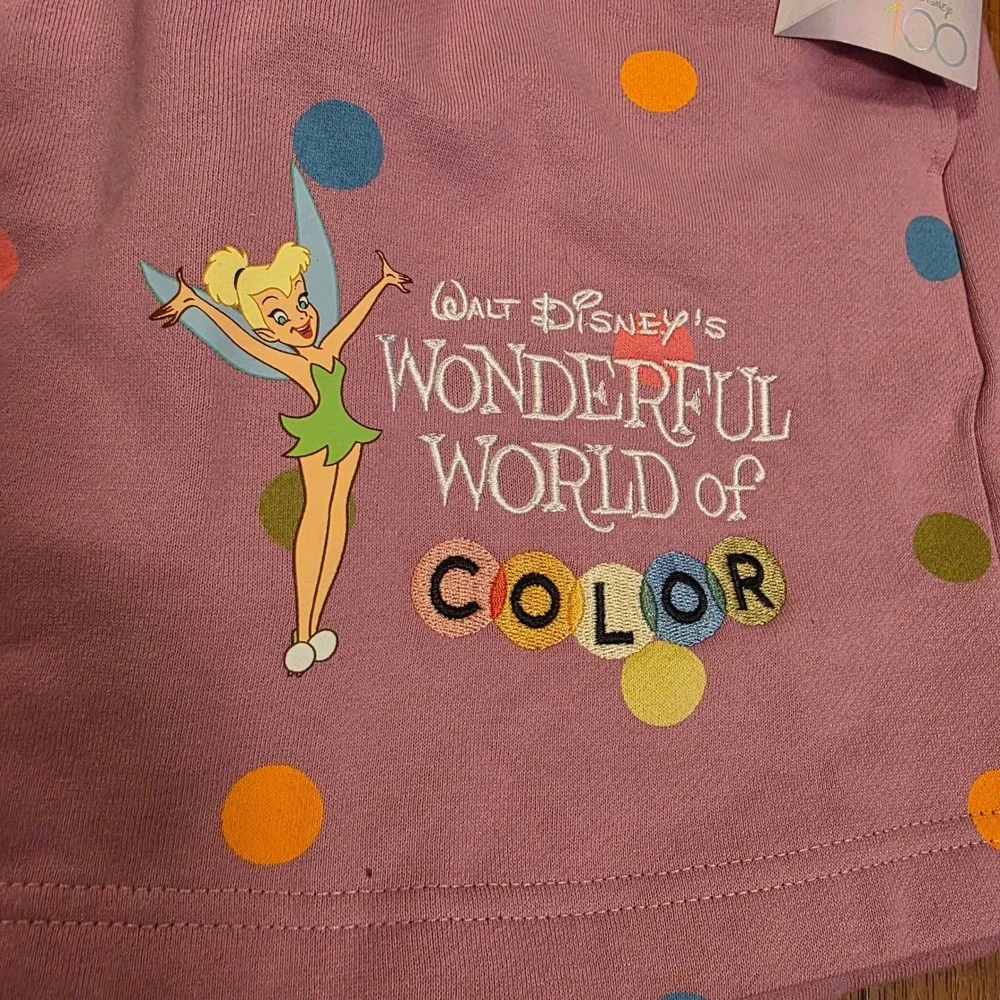 Disney Wonderful World of Color Tinkerbell‎ Polka Dot Shorts Womens 1X - Picture 2 of 8